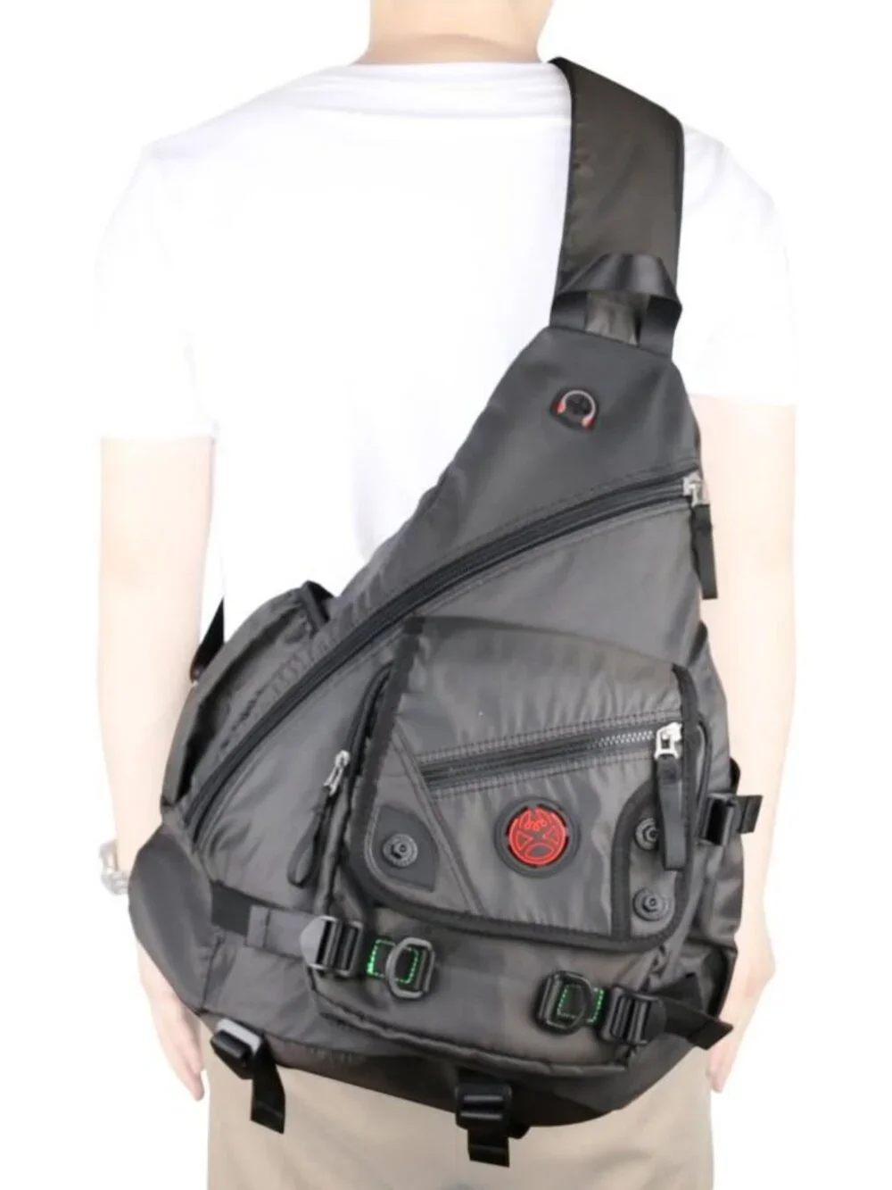 Large Sling Bag for Laptops - Stylish Crossbody Messenger Backpack for Travel